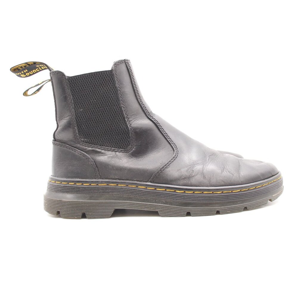Dr. Martens Embury Women's Size 8 Men's 7 Black Leather Chelsea Boots